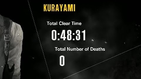 The Evil Within The Assignment Kurayami Speedrun
