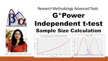 G power independent  t test sample size calculation(gpower)(how to calculate sample size in gpower)