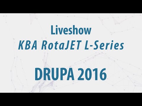 KBA RotaJET L - Live at drupa 2016