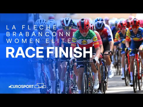 STORMING VICTORY! 🙌 | La Fleche Brabanconne 2024 Women's Elite Race Finish | Eurosport Cycling