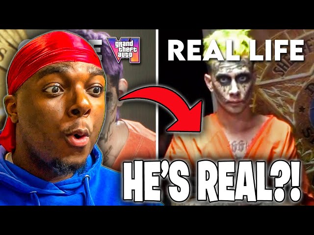 Real life references in the newly released GTA VI trailer 1 - The Miami's  'real-life joker' man with a number of face tattoos is a…