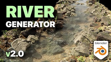 Procedural River / Stream Generator | Blender Geometry Nodes #blender3d #geometrynodes