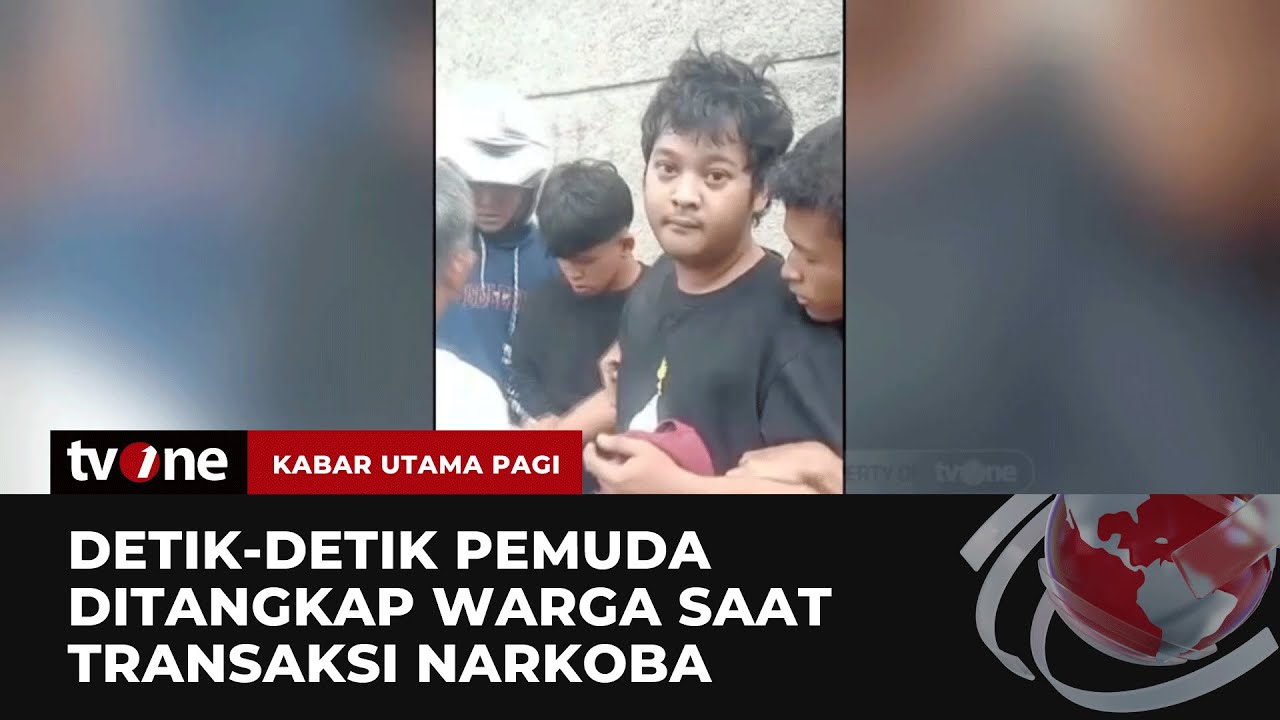 Video Amatir Warga Interogasi Pemuda Diduga Hendak Transaksi Narkoba | Kabar Utama Pagi tvOne