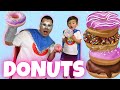 Making Donuts with Super Kid | Donuts DIY | Kid Sized Baking | Learning For Toddlers | Learn To Cook