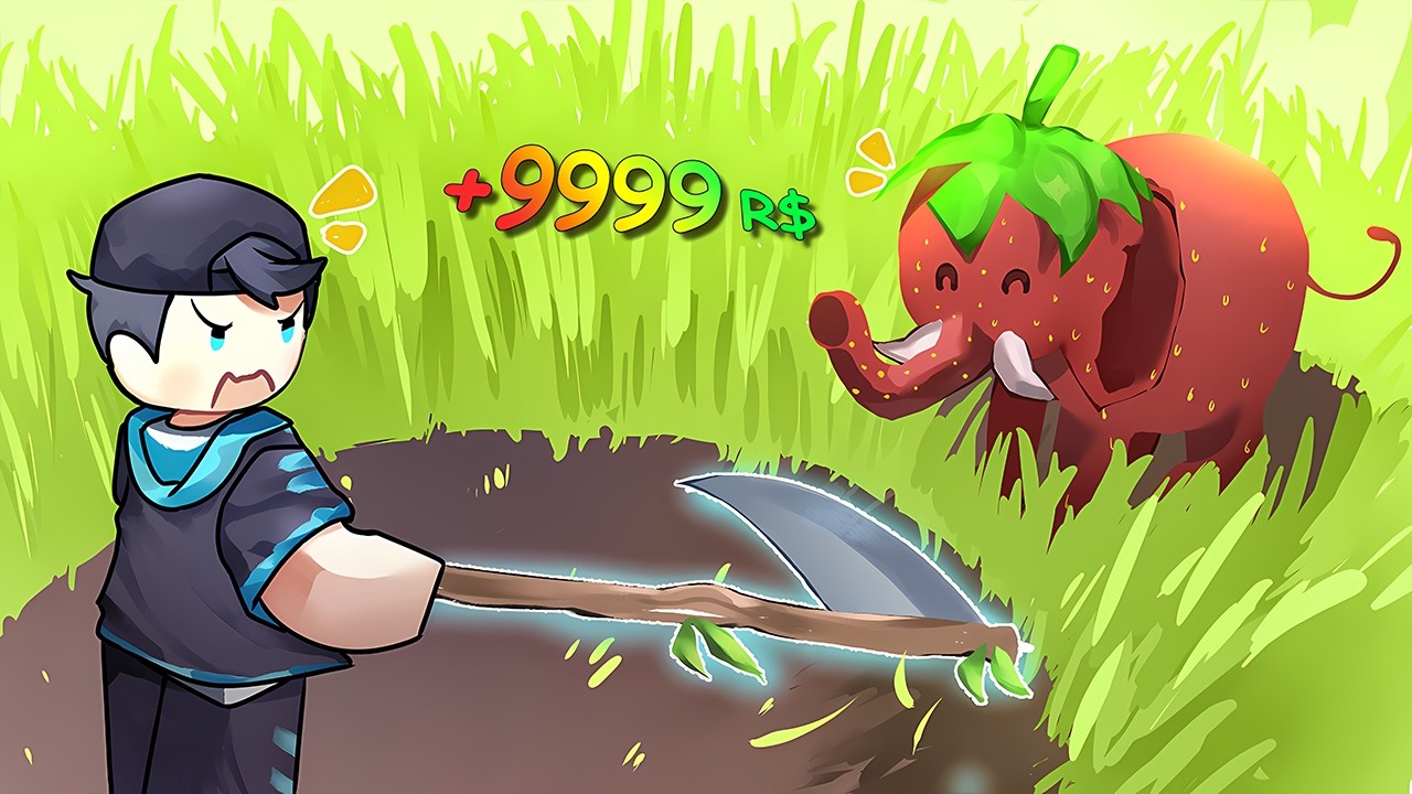 CEPAT!! Beli Pemotong RUMPUT Super & Brainrot CELESTIAL 🐘🍓🗿 | Cut Grass For Brainrots Indonesia