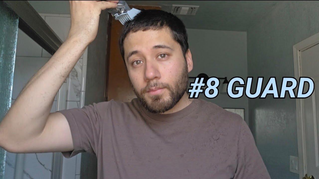 Number #8 Guard Haircut All Over | One inch 25 mm |