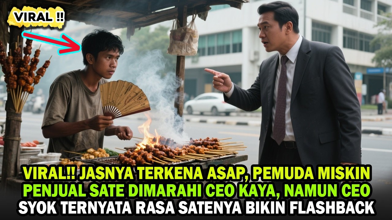 VIRAL!! GARA-GARA ASAP SATE, PEMUDA MISKIN DIMARAHI CEO KAYA, NAMUN BELIAU JUSTRU TERDIAM STELAH ITU