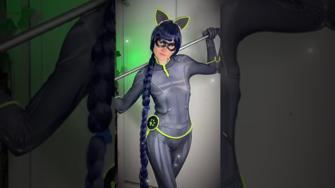 J’adore faire Lady Noir cosplay  🖤 #miraculous #cosplay