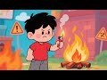 لؤي والول اعة قصه للتوعيه عن مخاطر اللعب بالنار ونصائح السلامة في المنزل