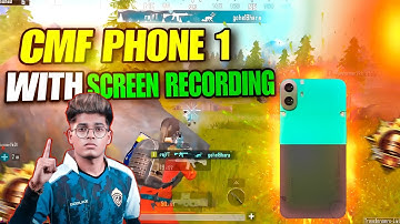 CMF Phone 1 with screen recording || 120 fps check ✅ conqueror lobby gameplay #bgmi #cmfphone1 