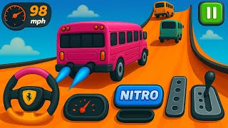 クレイジーバスメガランプインポッシブルレーシング - バススタントインポッシブルトラック - Androidゲームプレイ screenshot 5