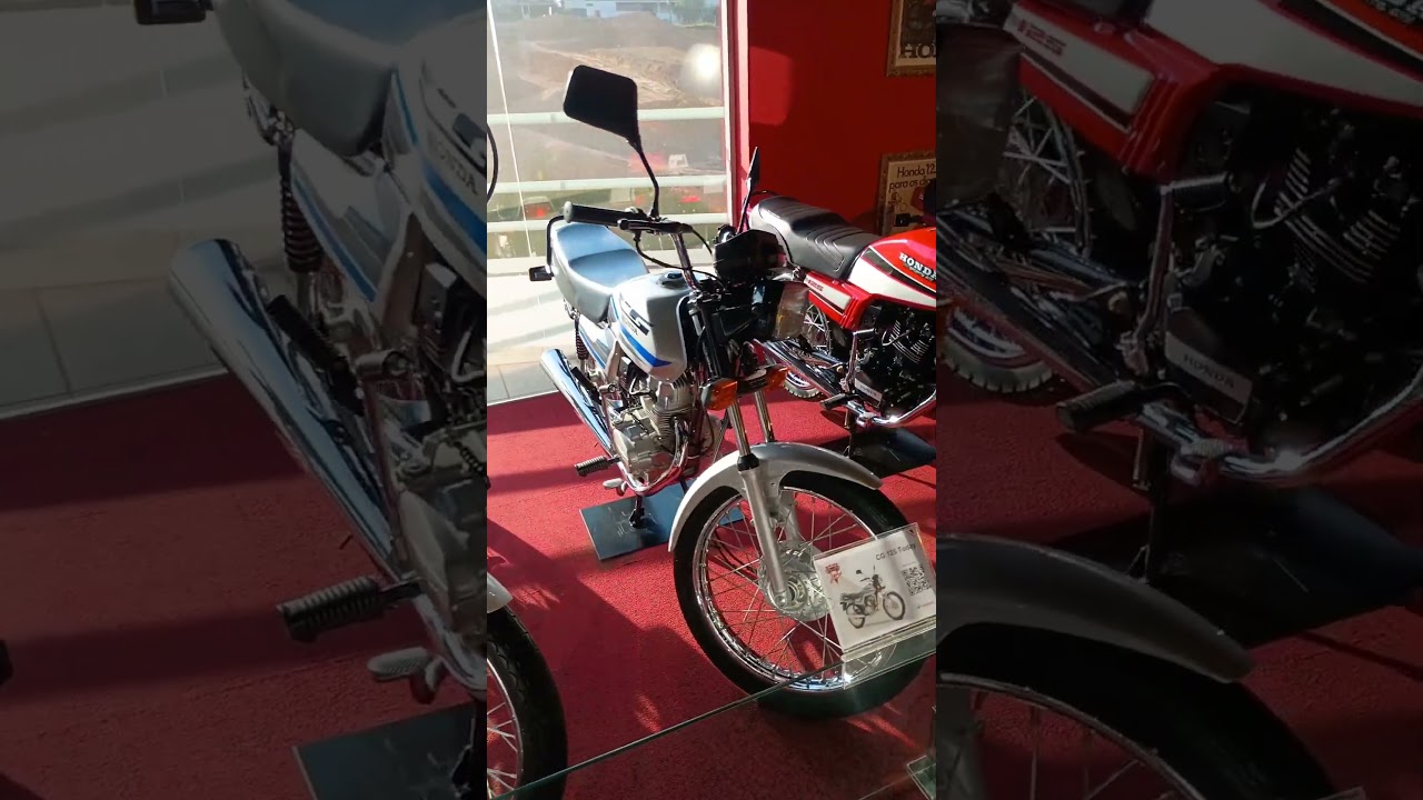 Cg quadrada zero Km no museu Honda 