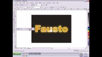 COREL DRAW Aula 32 Texto com efeito dourado no COREL DRAW