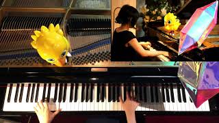 FF4,FF5,FF6 通常戦闘BGM(バトル1) ピアノメドレー FINAL FANTASY Ⅳ,Ⅴ,Ⅵ BATTLE THEME PIANO COVER chords