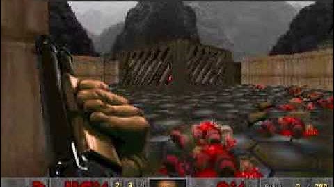 Doom(DOS) E1M9:Military Base-Pistol Start/UV Max