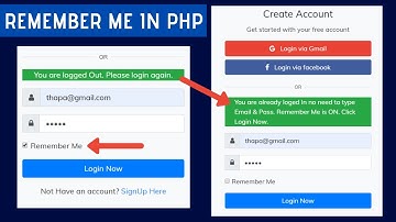 Adding Remember Me Functionality in Login Page using PHP & MySQLi in Hindi