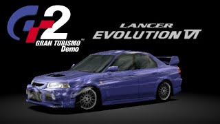 Gran Turismo 2 Demo: Mitsubishi Lancer Evo. 6 GSR | Deep Forest (Beta)