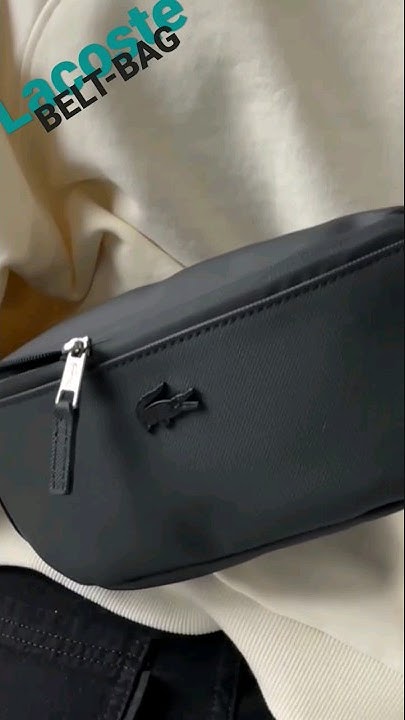Lacoste Belt-bag поясная сумка all black - YouTube