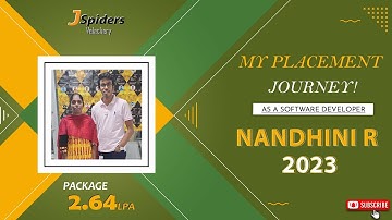 JSpiders Student Placement Journey as Java Developer at Velachery Chennai