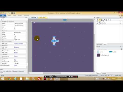 Construct 2 lesson 3 - Inserting / Editing Layers, Text