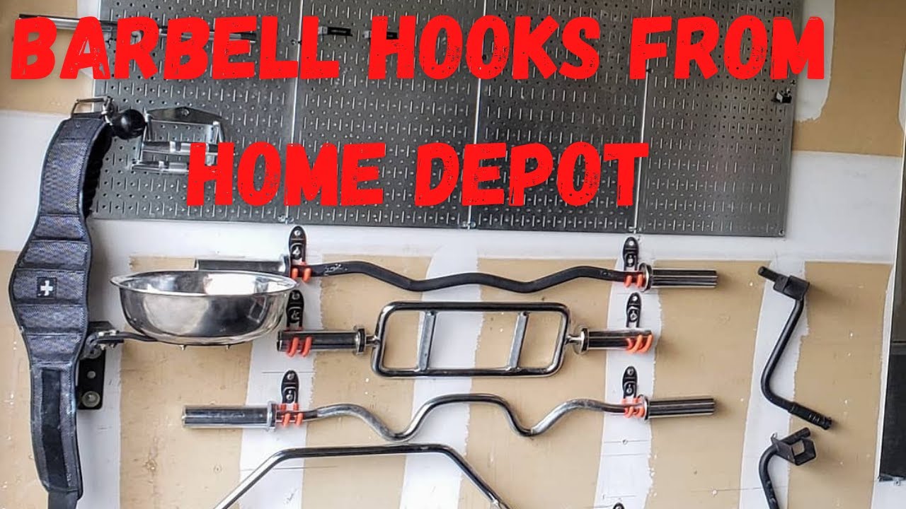 Barbell Hooks from Home Depot 
