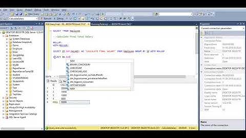 Calculate Final Total Salary in Sql Server