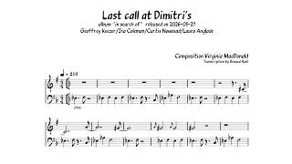 Last call at Dimitri's Clarinet solo transcription