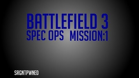 Battlefield 3 FORECON: Mission 1
