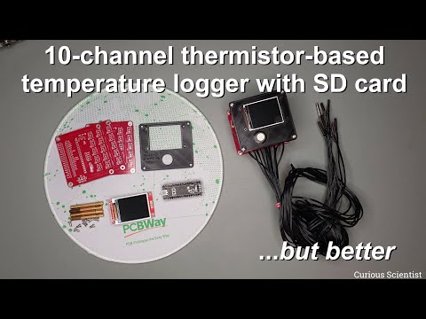 10-channel thermistor-based temperature logger with display and SD card - improvements thumbnail
