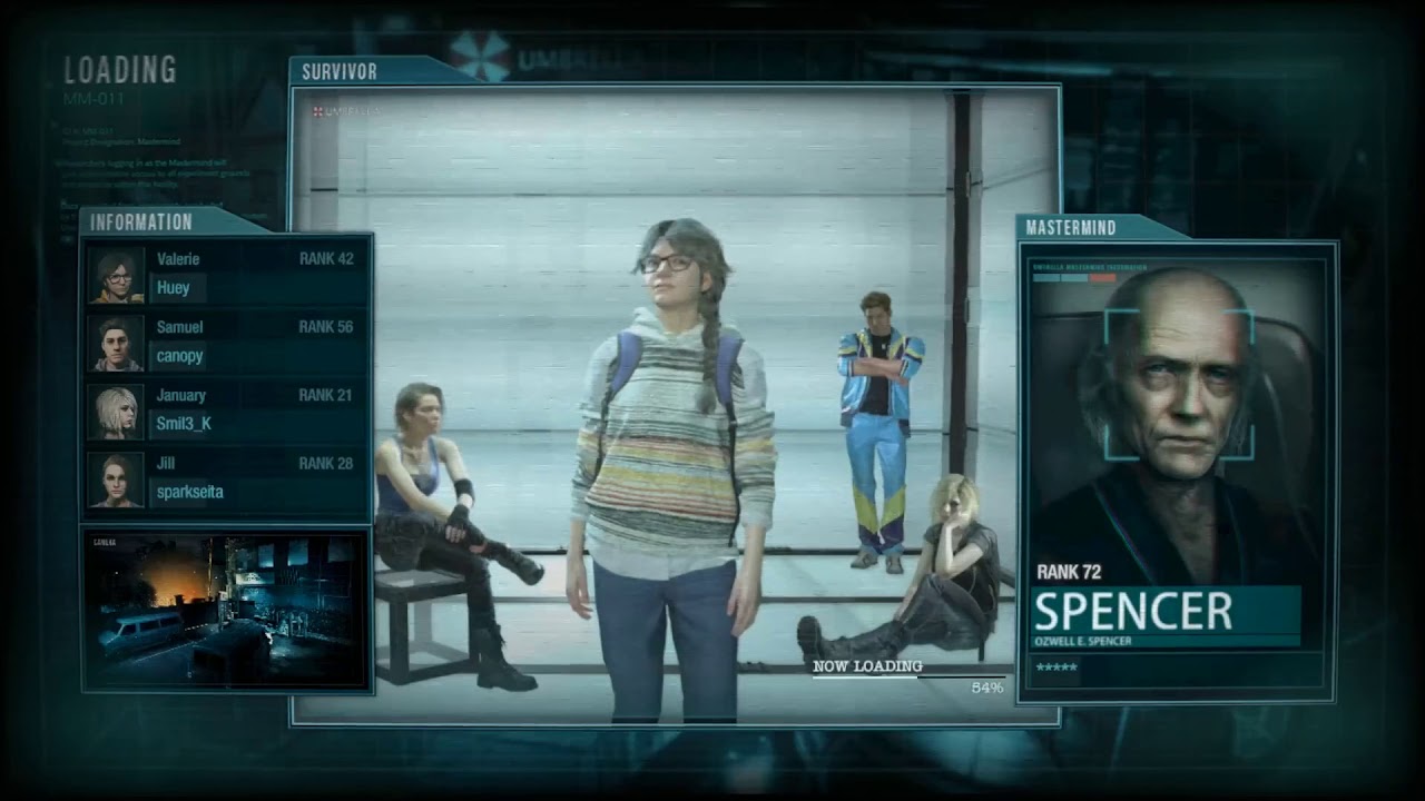 Resident Evil Resistance: Mastermind Gameplay - Spencer Downtown 3 Angle Shoot Out 