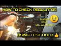 How to check regulator using Test light / TAGALOG