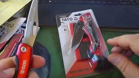 Hãng YATO: Dao xếp có móc khóa