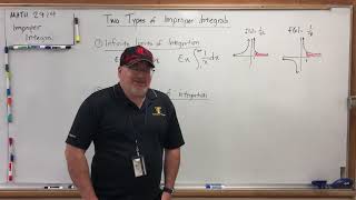 Details MATH 2414 - Improper Integrals (1): Two Types of Improper Integrals Update