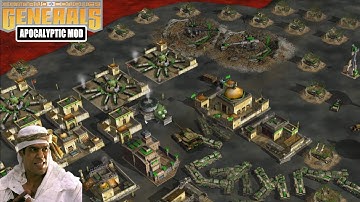 GLA ARMY VS USA DEFENSE - C&C Generals Zero Hour Apocalyptic 2.2