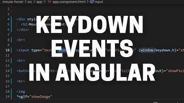 How to Detect if a Key has Been Pressed in Angular - Angular Tutorial Keydown Event