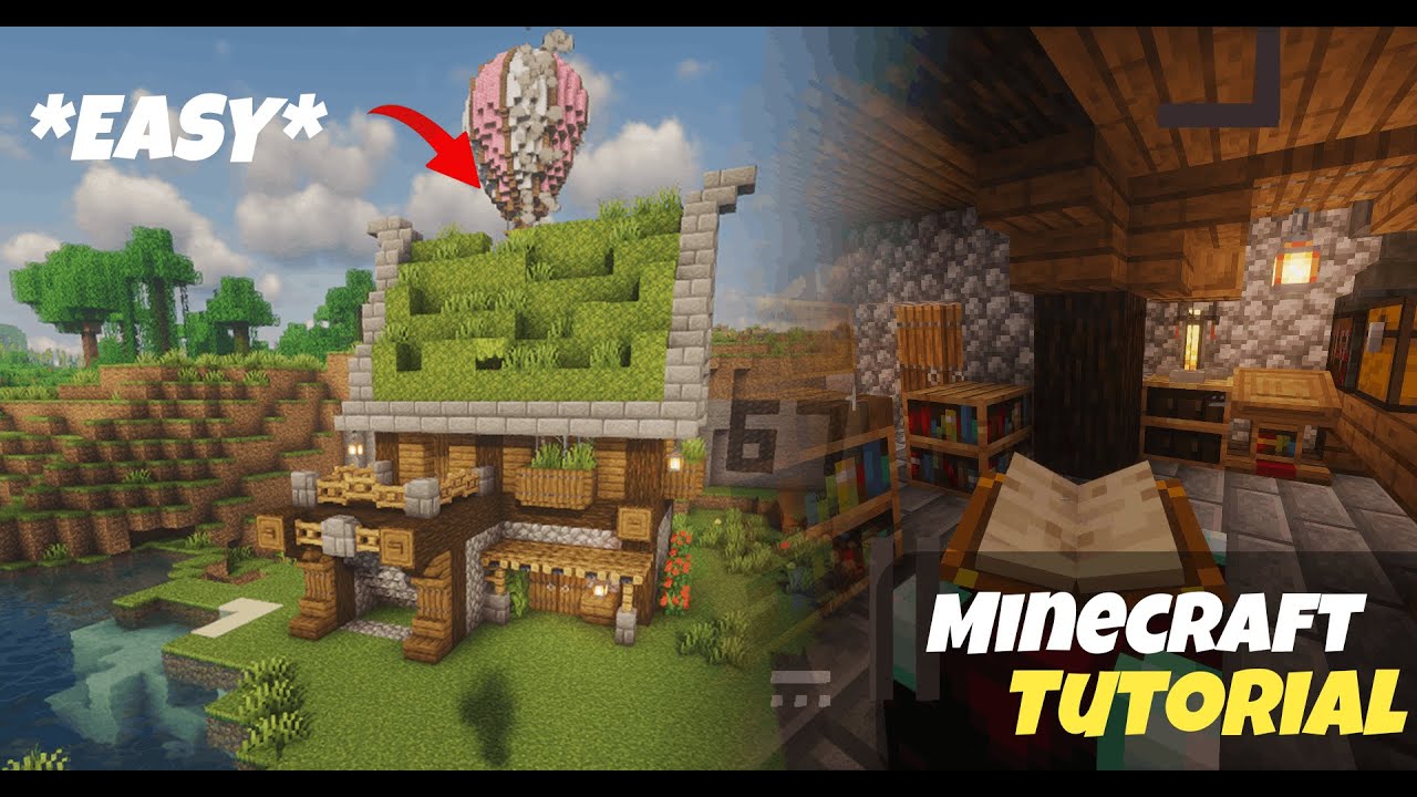 Minecraft | How to build Spruce starter house | Easy starter survival base   