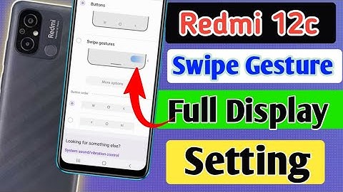 Redmi 12c me swipe gesture navigation kaise set kare | how to set gesture navigation in Redmi 12c