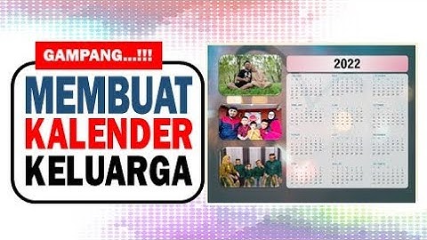 Cara Cepat Membuat Kalender Pribadi - Free Template