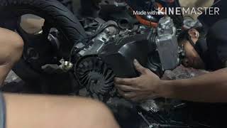 Suzuki skydrive 125 engine assembly(timelapse)