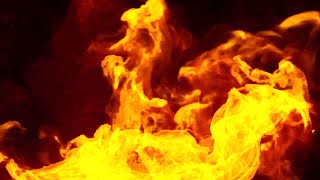 Burning Fire Effect Closeup Background Video Footage