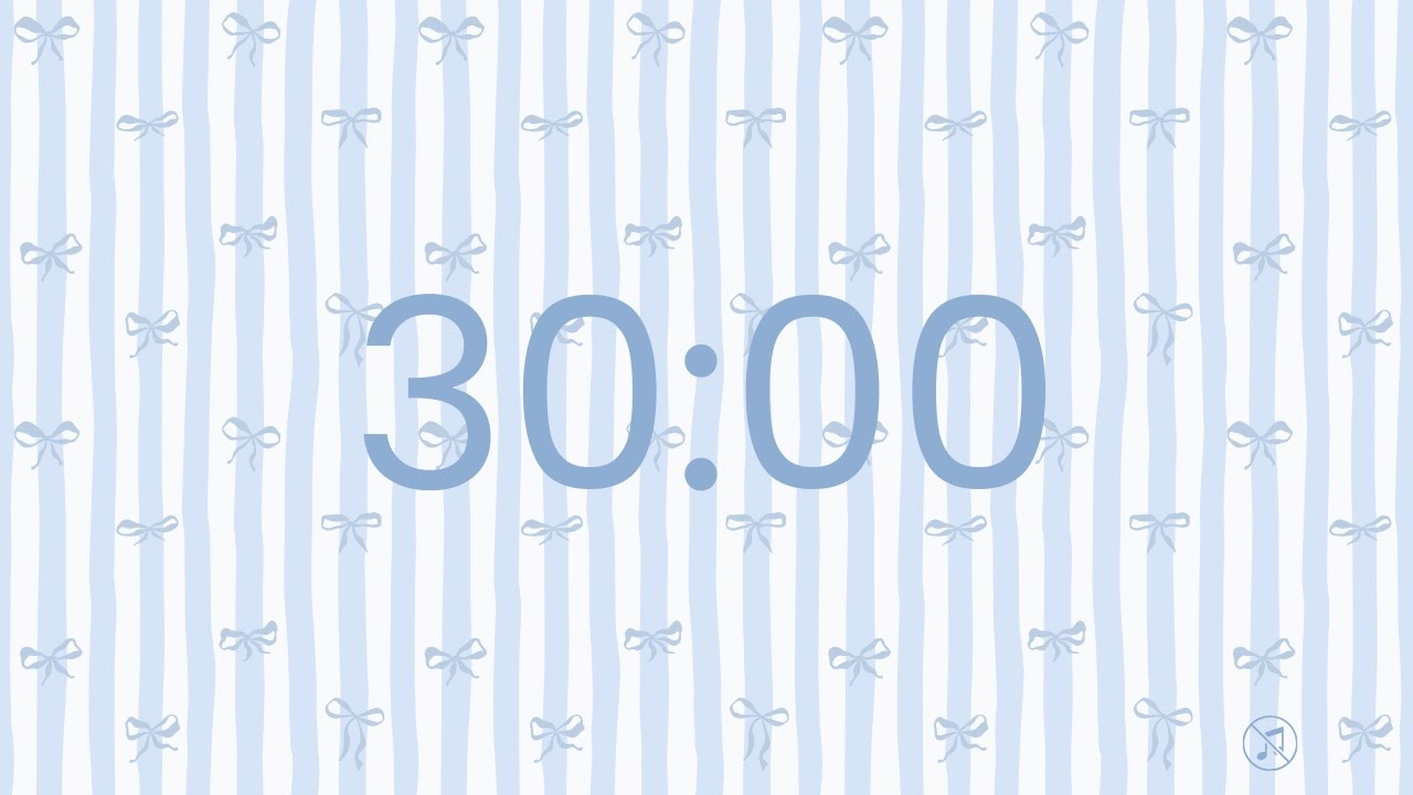 30 Minutes Countdown Timer - No music | Focus | Study | Reflection ...