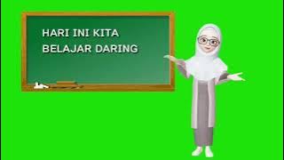 Green screen animasi guru mengajar || green screen animasi muslimah