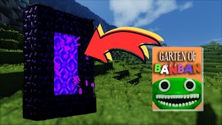 How To Make a PORTAL to the Garten of Banban in MINECRAFT