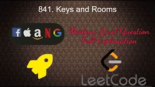 841. Keys and Rooms | Medium Level Interview Question Full Explanation in Python