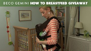 How to Breastfeed Baby in the Beco Gemini Baby Carrier Giveaway