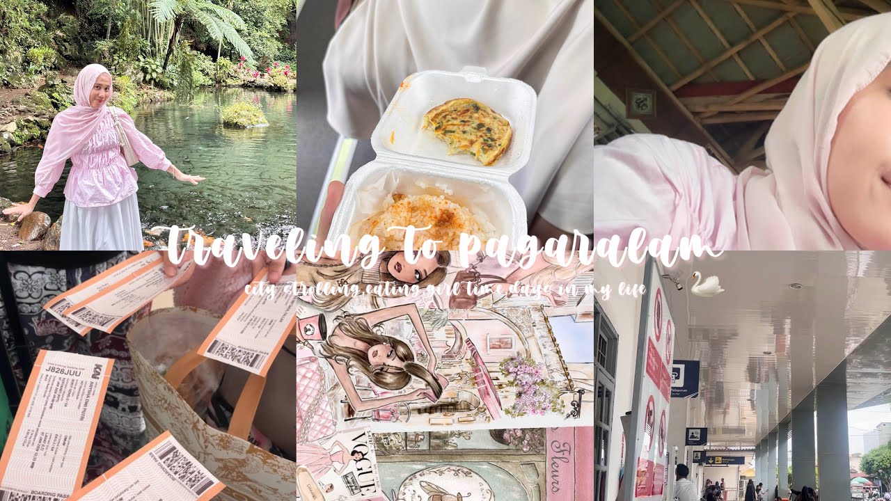 girl trip to pagaralam! vlog, city strolling, eating, days in my life🚈🥐🦢🎀