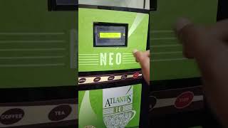 Atlantis Coffee/Tea Vending Machin- Live Demo, Basic Comparison with Nestle
