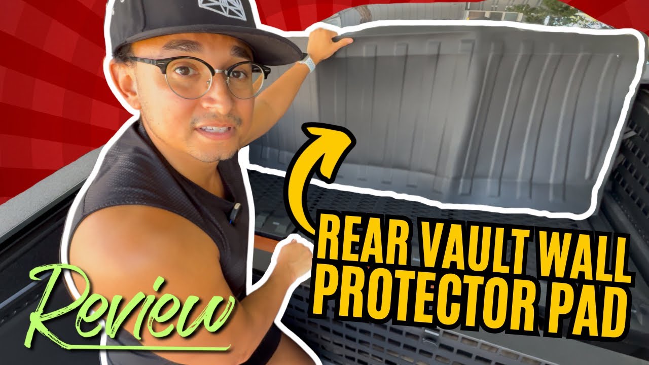 Rear Vault Wall Protector Pad - [Cybertruck Accessory Review] - YouTube