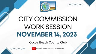 November 14, 2023 -  City Commission Work Session