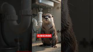 🦦 Otter Plumber vs Crazy Sink! 💦😂 | Animals Doing Human Jobs Day 3 #aianimation #aistory #aiart